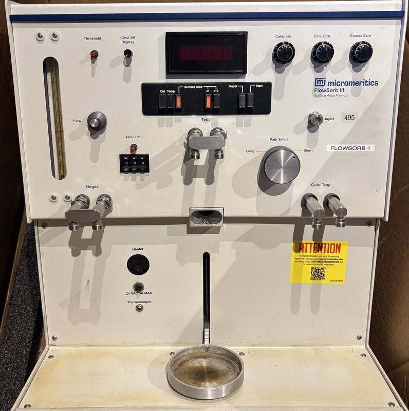 MICROMERITICS FLOWSORB III SURFACE AREA ANALYZER