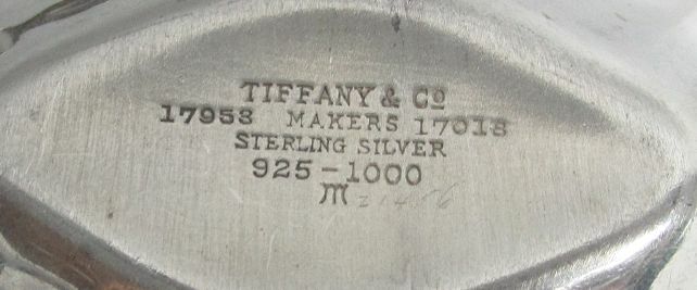 TIFFANY & CO STERLING SILVER (6) HAMILTON NUT DISHES