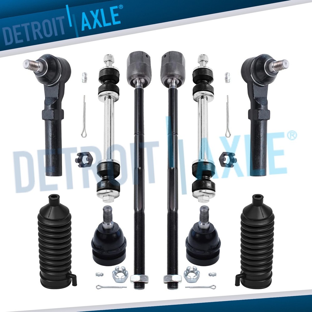 Front Inner Outer Tie Rods Ball Joints Sway Bars for 1994-2003 2004 Ford Mustang