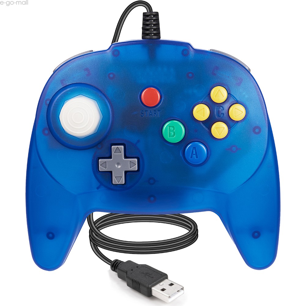 USB N64 Mini Wired Game Controller for STEAM Super RetroCade Switch PC MAC