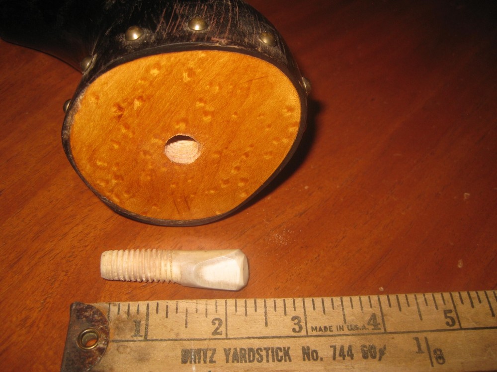 Custom Buffalo Powder Horn, Black Powder Muzzleloader, Flintlock or Percussion