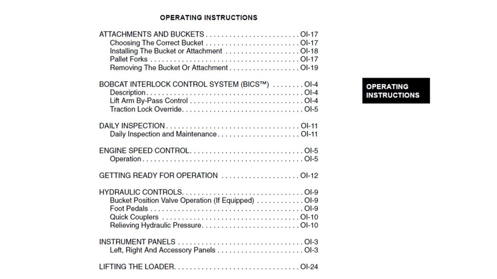 Bobcat 553 Loader see S/N in 3rd image Maintenance & Operation Manual 4
