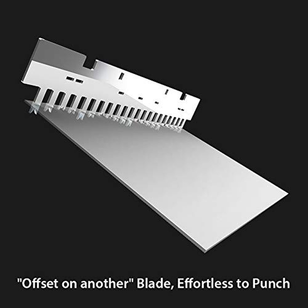 OFFNOVA Binding Machine, 21-Hole 450 Sheets Paper Comb Punch Binder Machine f...