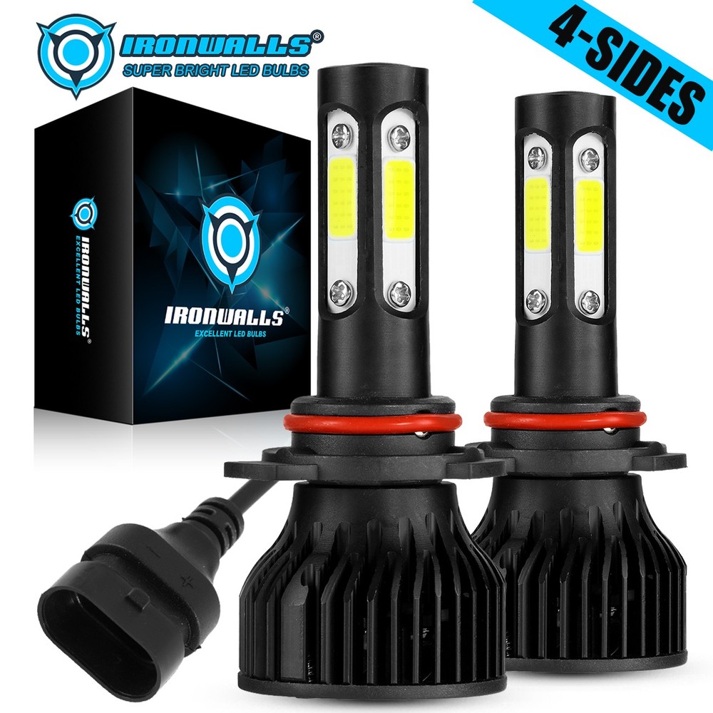4-Sides HB3 9005 LED Headlight Super Bright Bulbs 3600000LM HIGH/LOW Beam 6000K