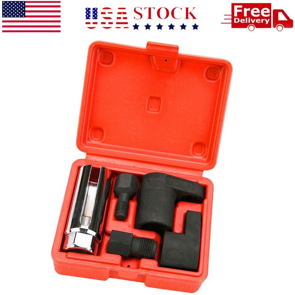 5 PCS Oxygen Sensor Socket Thread Chasers Tool Set Repair Kit Car Garage US