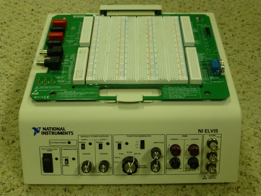 National Instruments NI ELVIS Platform with Prototyping Board, Power Supply