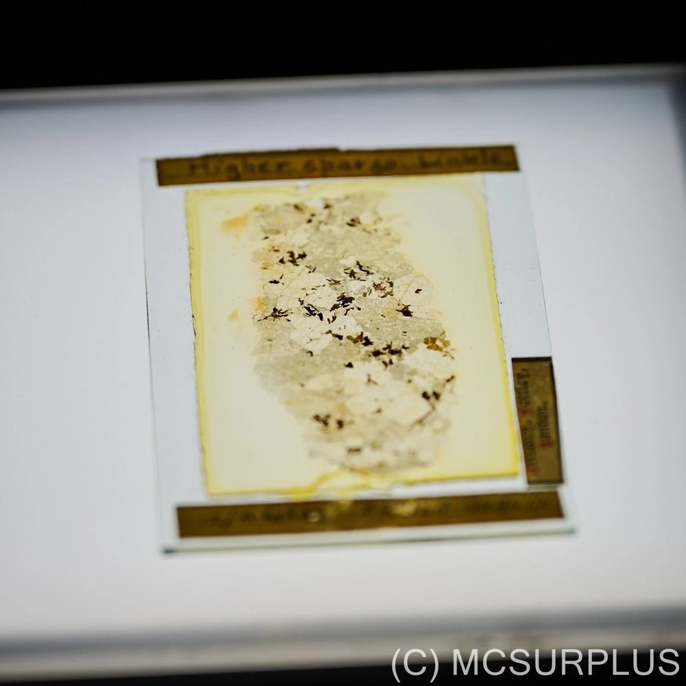 English Granite vintage thin section for polarised microscope