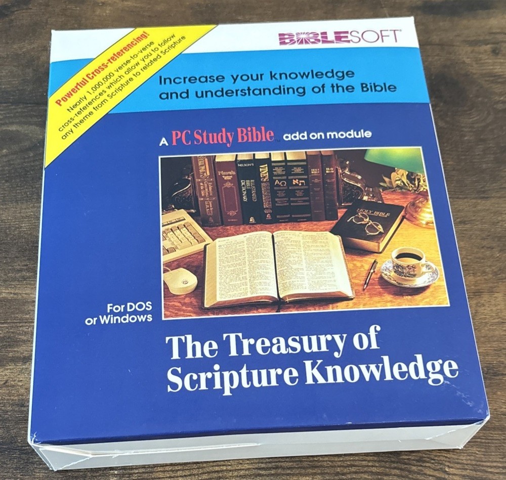 BIBLESOFT PC Bible Study Add-On The Treasury of Scripture Knowledge DOS Windows