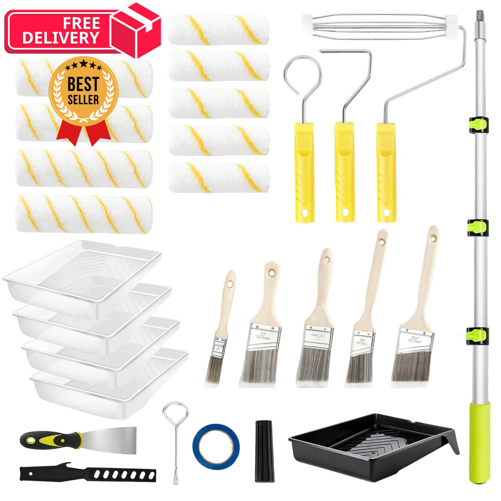 29 PCS Paint Roller Kit-Rocfinity 9" & 4" Kit, Multiple