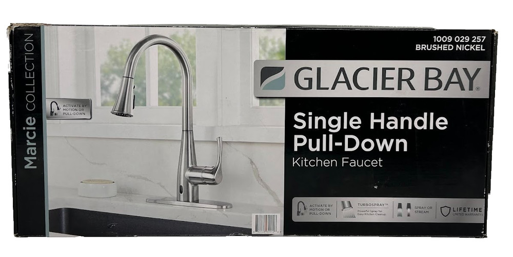 Glacier Bay Marcie Single-Handle Integrated Pull Down Touchless Kitchen Faucet