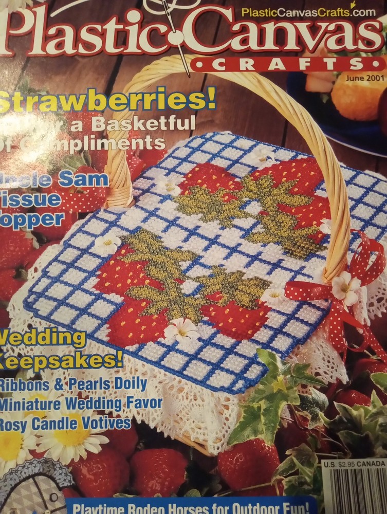 Plastic Canvas Patterns Magazine Magnets Flower Pattern Plastic Canvas Crafts