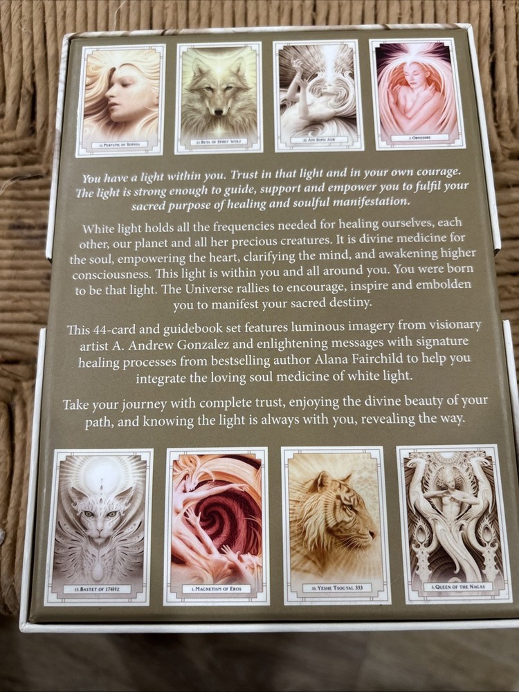 White Light Oracle Tarot Deck 44 Cards with guidebook