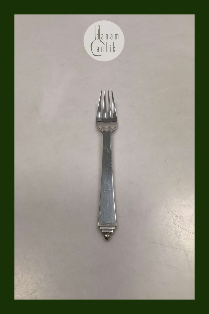Georg Jensen Pyramid EPNS Silver Plated Lunch Fork