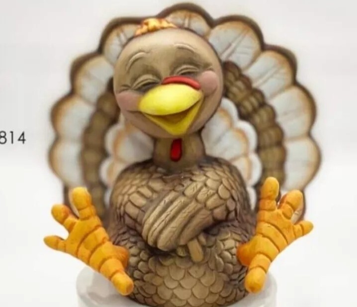 Ceramic Bisque~~~ Ready to Paint~~~ Small Giddy Turkey