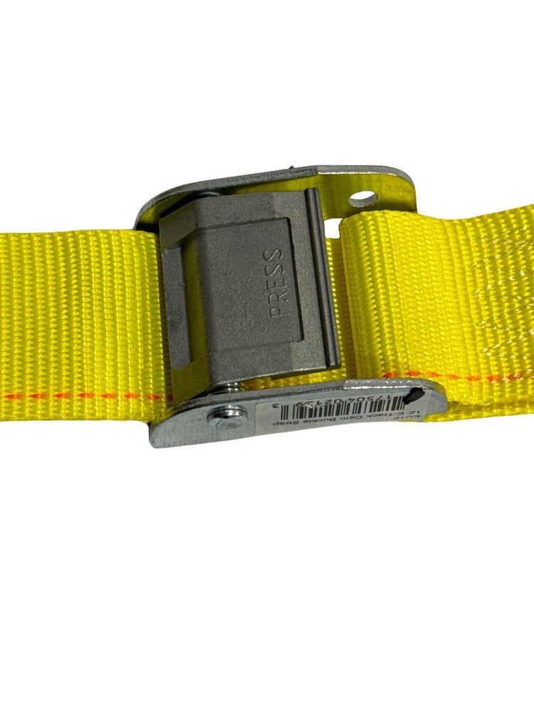 2"x12' Yellow E-Track Cam Buckle Strap (4 Pack)
