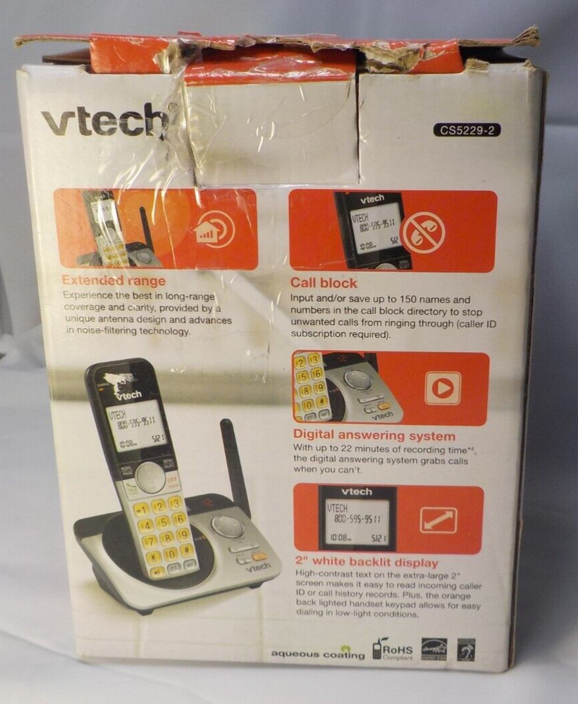 Vtech CS5229-2 2 Handset Cordless Digital Answering System