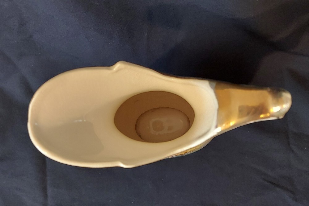 Handpainted Pitcher Swan Bridge Maple Trees