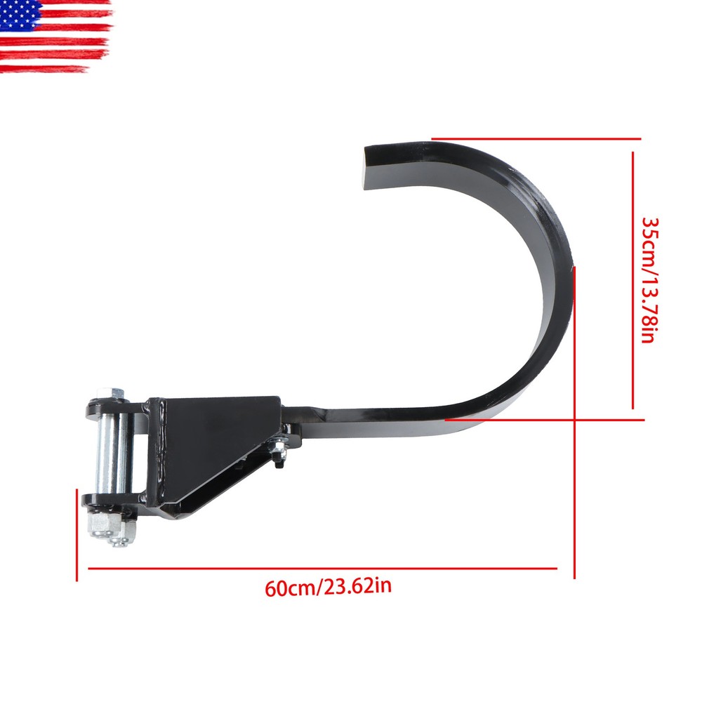 Black 370mm Tree Digging Blade Root Cutting Tool For Mini Excavator Root Planer