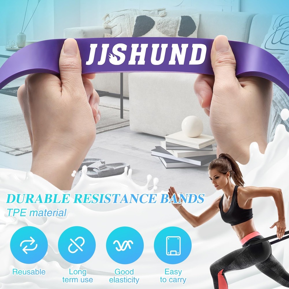Resistance Bands, 5 Pcs Pull Up Assistance Bands Pull Up Bands Exercise Bands...