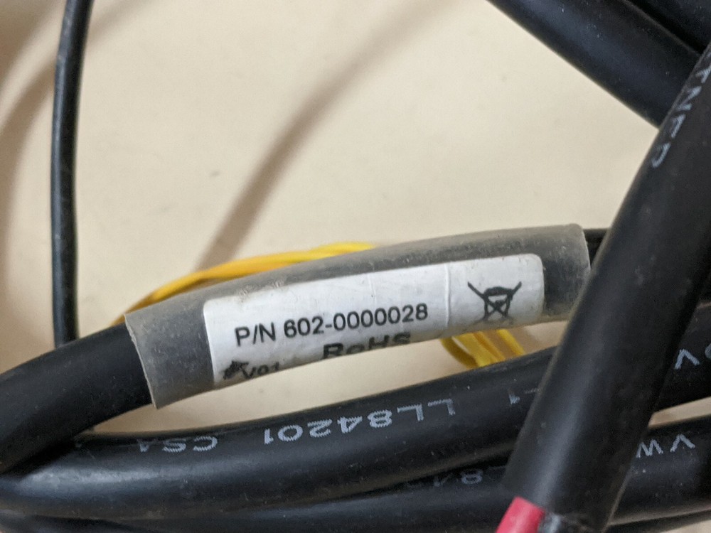 Integrian Digital Patroller 3 DP3 Camera System Power Cable 602-00000028