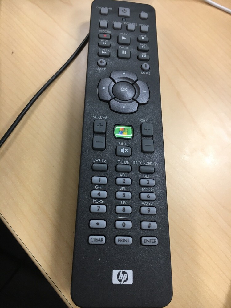 hp media center remote