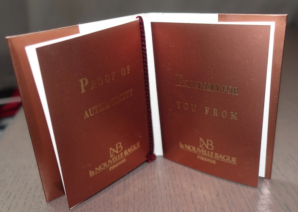 Certificate Of Authenticity LA NOUVELLE