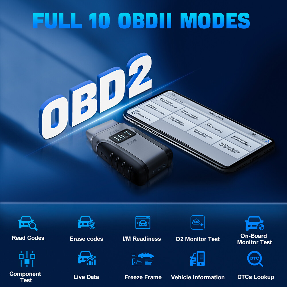 XTOOL A30M V2.0 Wireless OBD2 Scanner Bidirectional Full System Diagnostic Tool