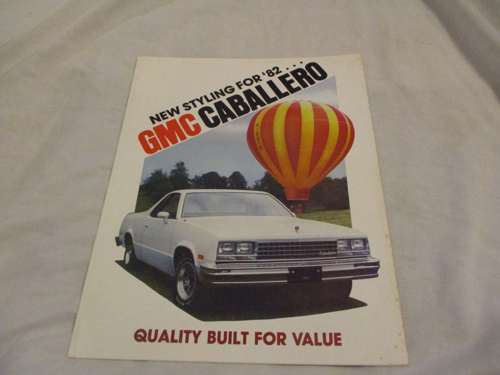 1982 GMC CABALLERO BROCHURE