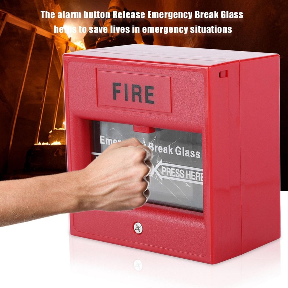 Emergency Door Release Glass Break Alarm Button Fire Alarm Exit Release Switch r
