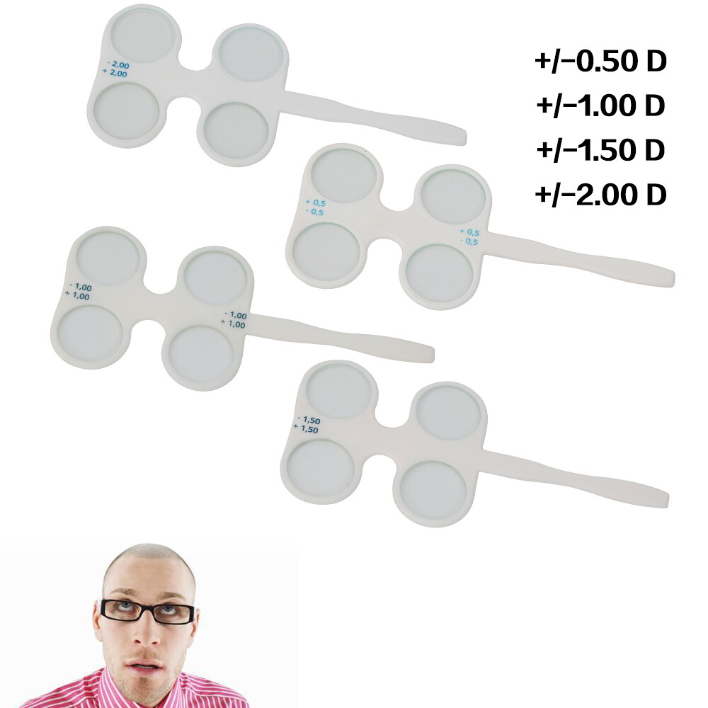 White Optical Flipper Optometry Plastic Flip for Lens Confirmation Test Tools