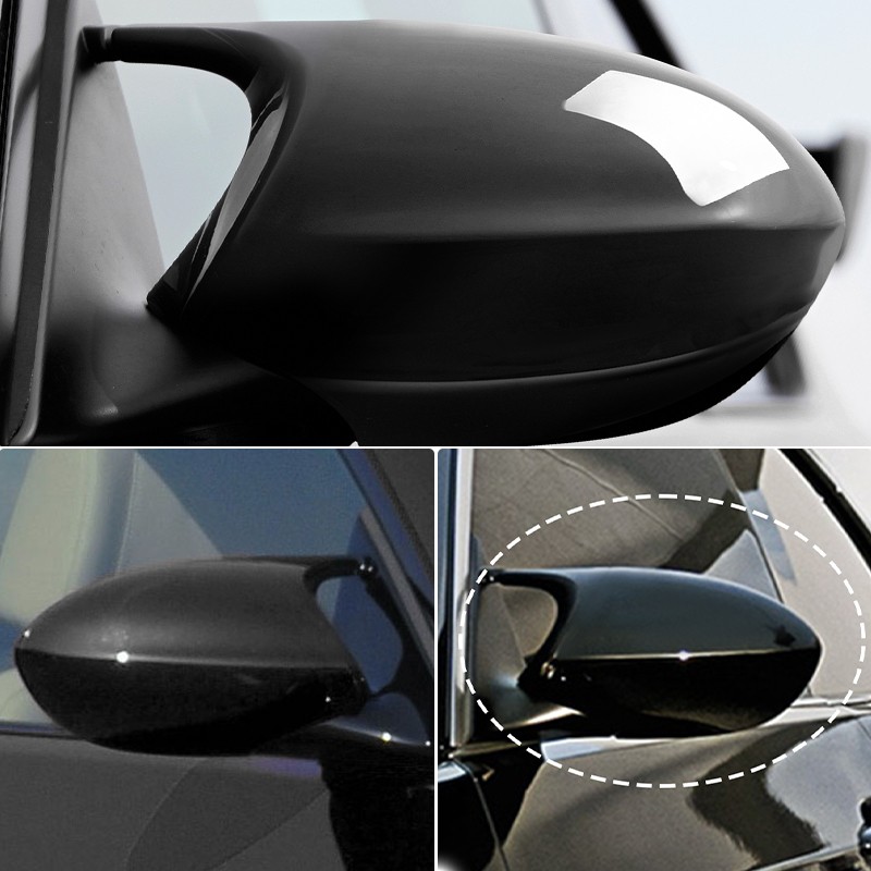 2PCS Glossy Black Mirror Cap Cover Replacement for BMW E90 E91 E92 E93 PRE-LCI