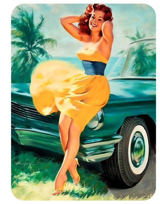 Pinup Girl Sticker Decal