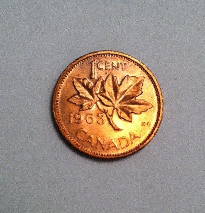 CANADA 1963 CENT choice to gem MINT STATE