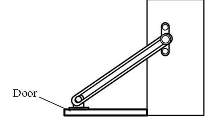 Friction Lid Support Brass 6.75"