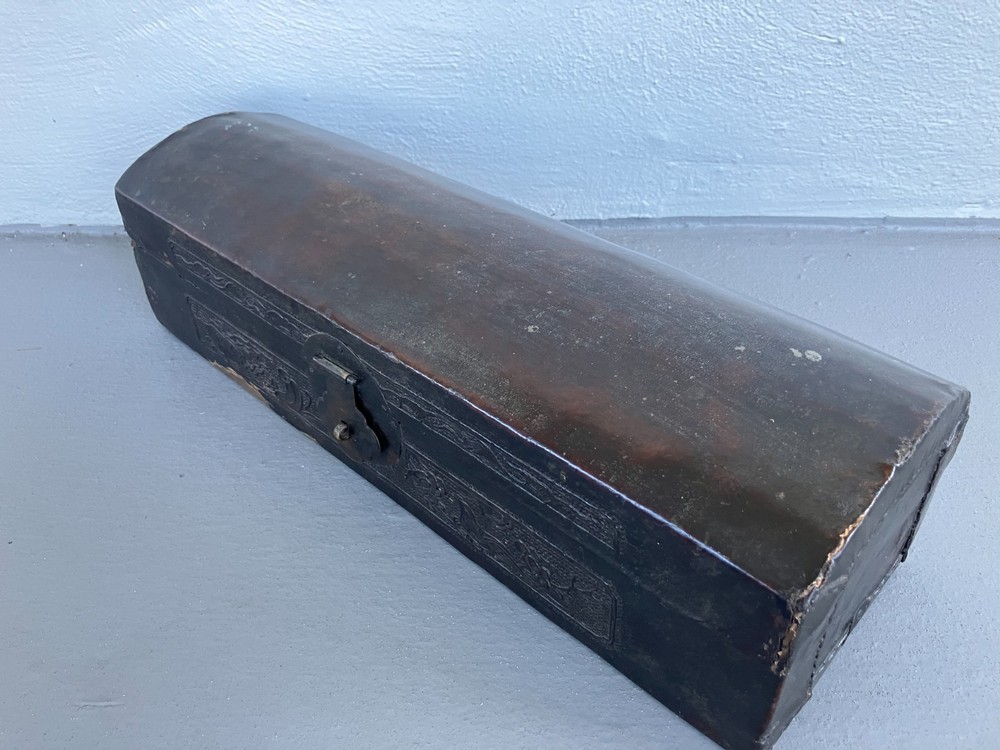 Antique Chinese Leather Document Case