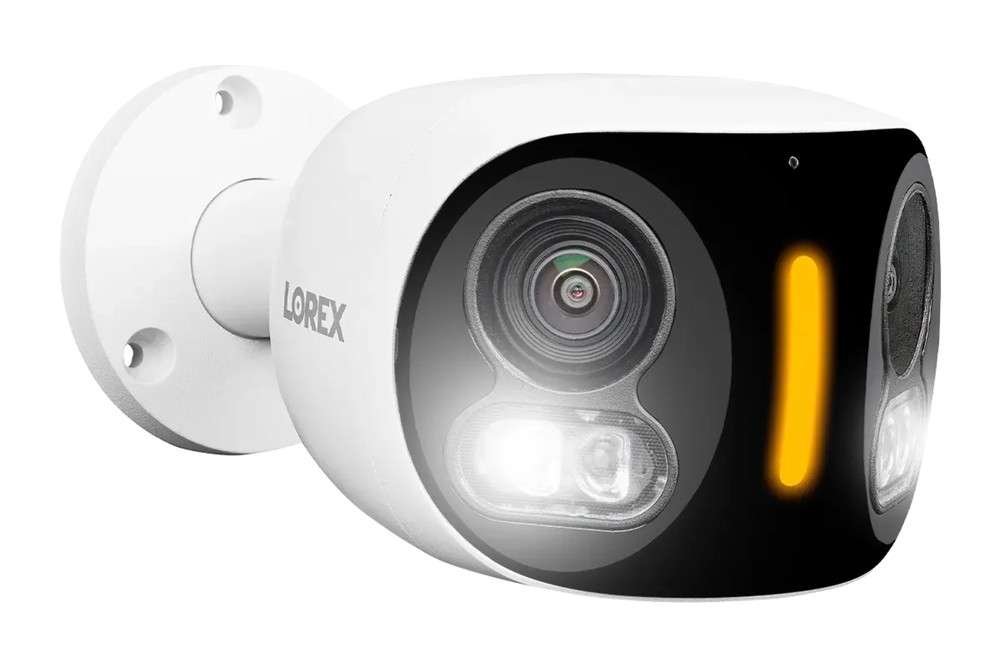 Lorex 4K Dual Lens Wi-Fi Security Camera with Smart Security Lighting