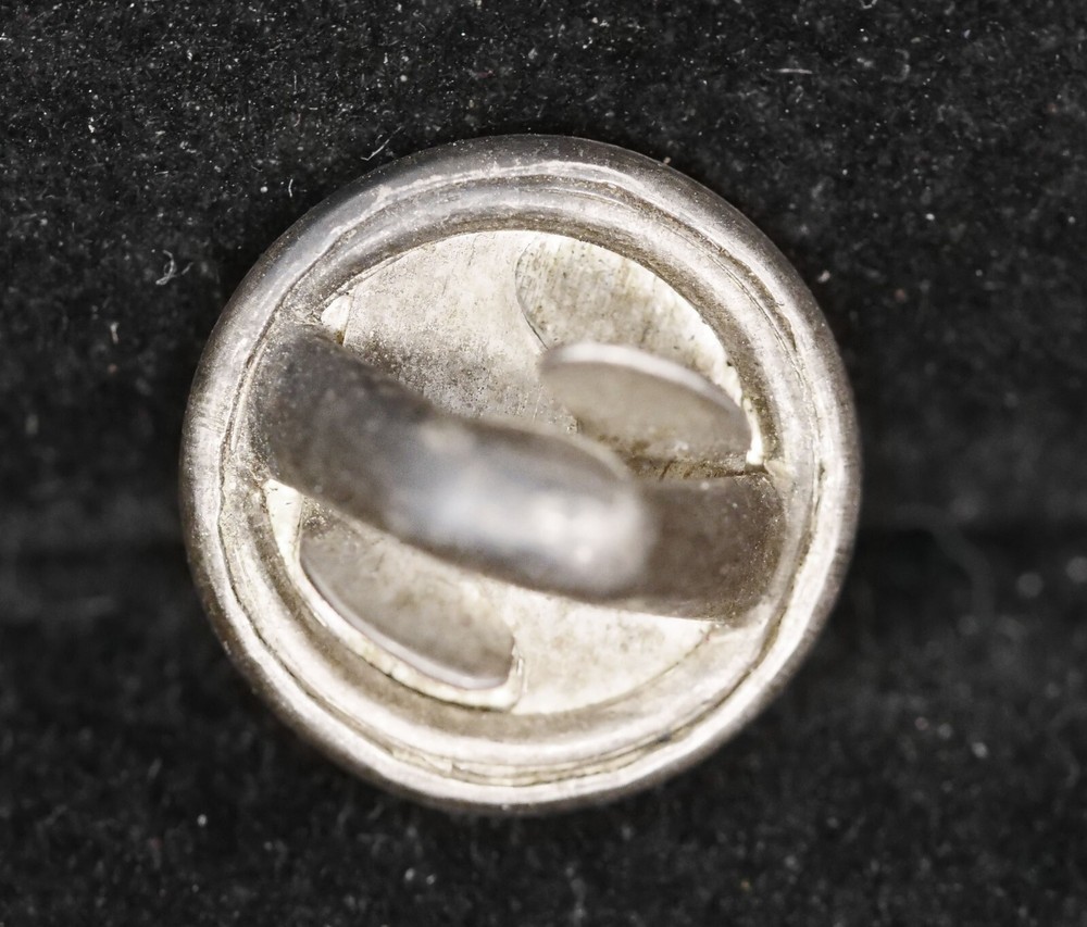Vintage Sterling Silver Pinback Push On Connector