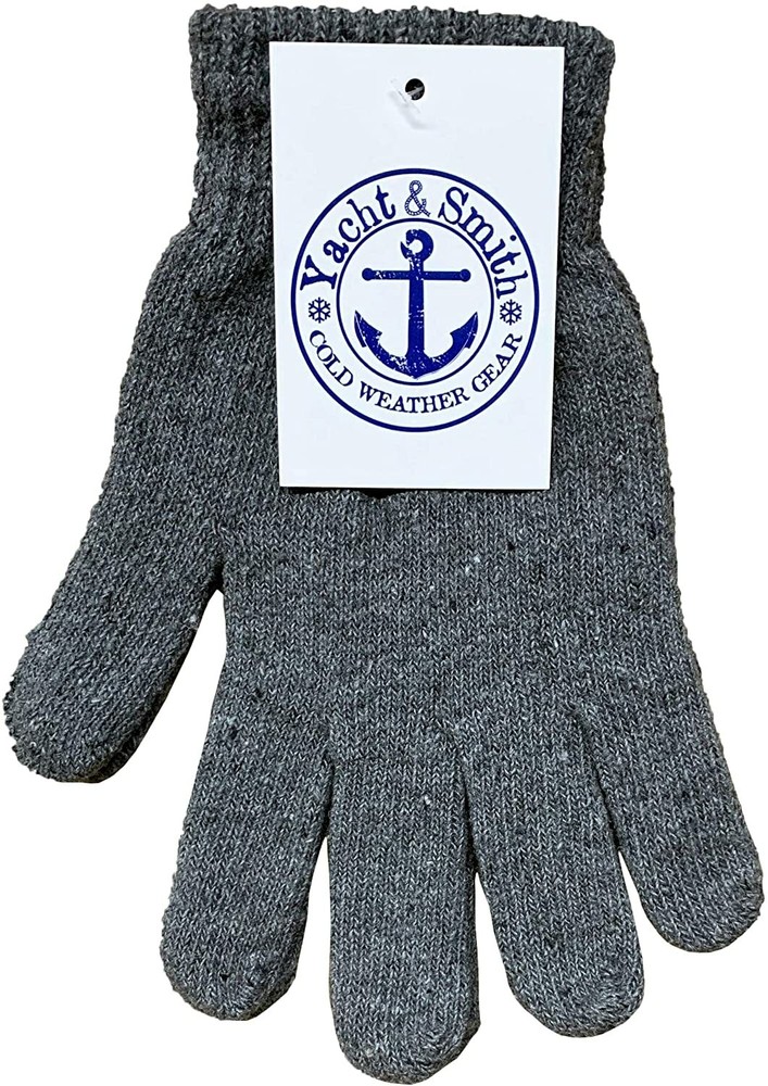 Yacht & Smith 12 Pairs Women's Winter Gloves, Magic Stretch (Solid Assorted - G)