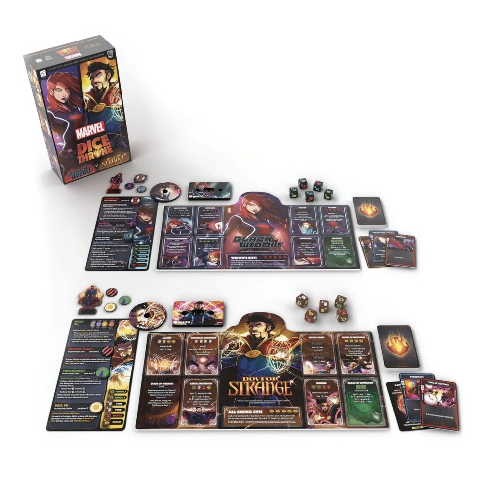 Marvel Dice Throne | 2 Hero Box Featuring Black Widow, Doctor Strange ;)