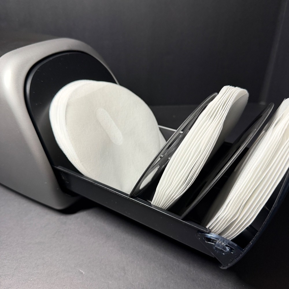 Vintage Desktop CD DVD Disc Case Push Open Retractable Holder Storage