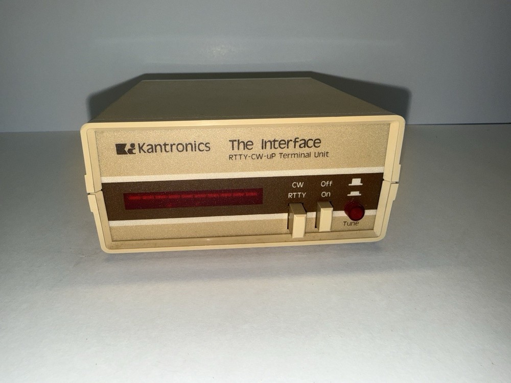Kantronics "The Interface" RTTY TX RX & CW RX computer interface + Manual Cables