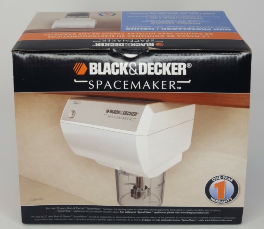 Black & Decker Spacemaker Under Counter Coffee Grinder Food Processor CG800WM