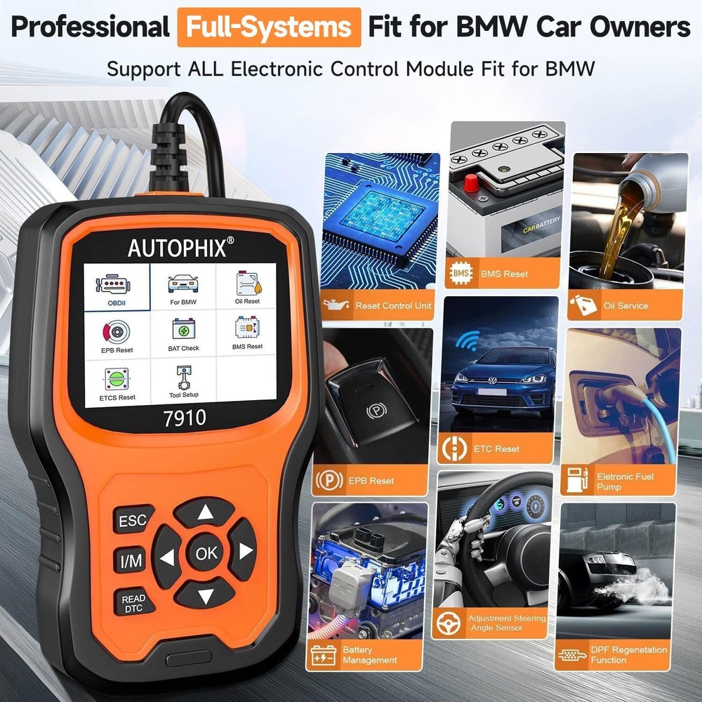 AUTOPHIX 7910 for BMW All System Diagnostic Tool Code Reader OBD2 Scanner Oil