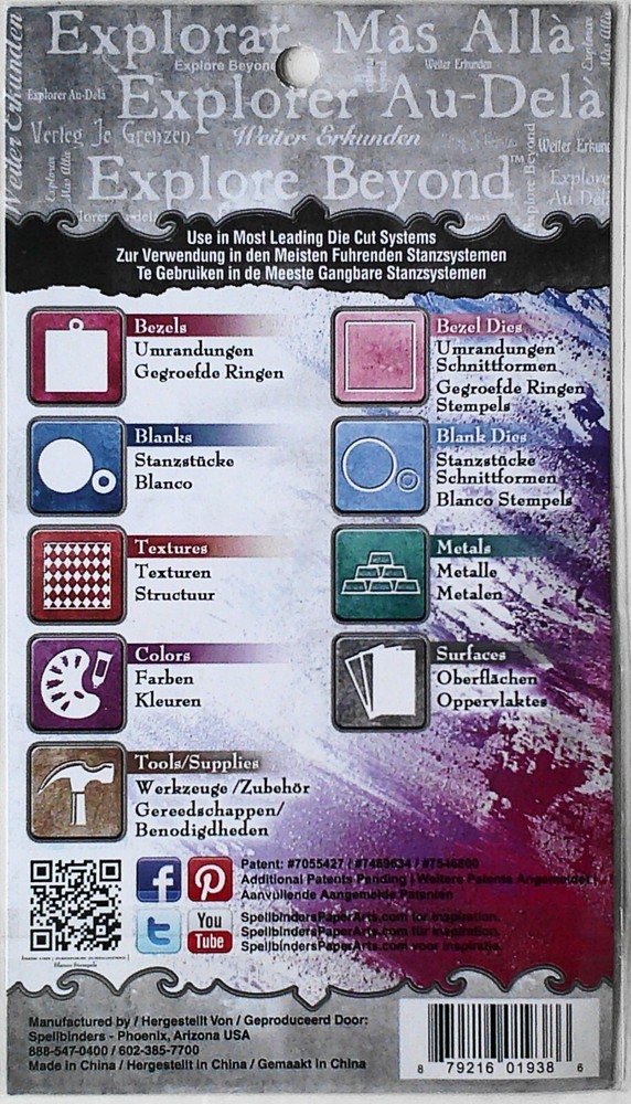 Spellbinders Media Mixage 4 Dies Sealed