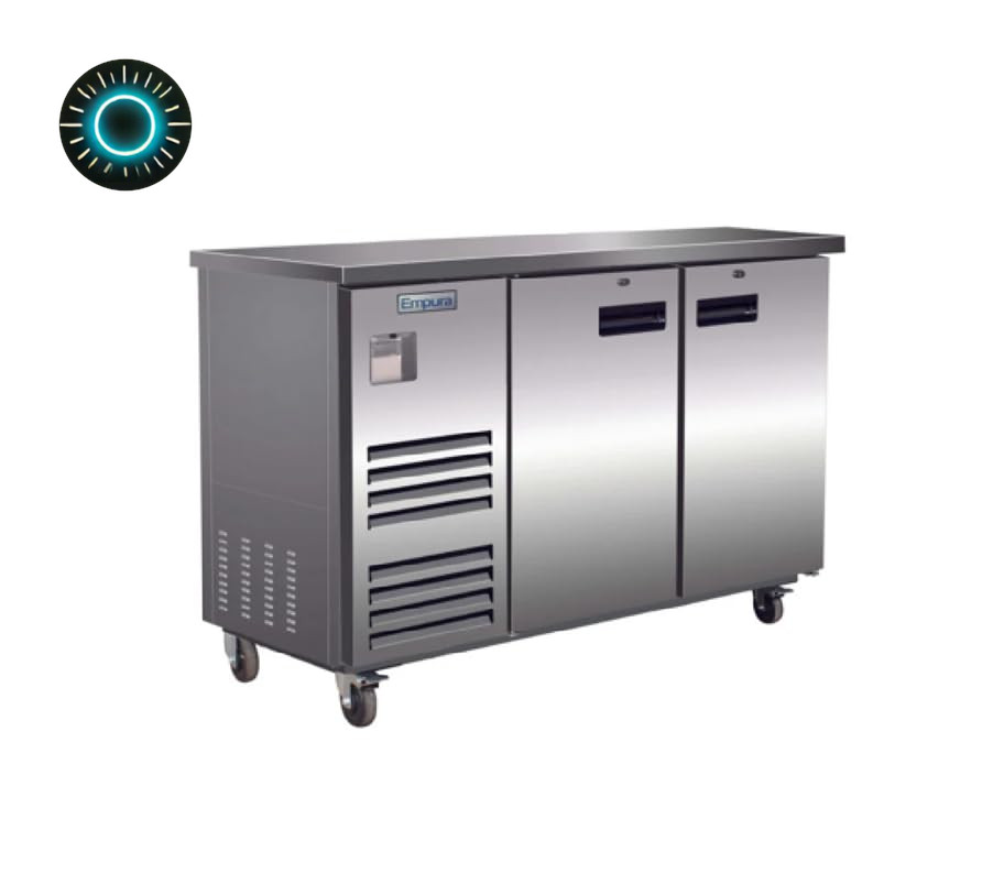 59" Back Bar Cooler Cabinet with Two-Swing Solid Doors Commercial Refrigerator