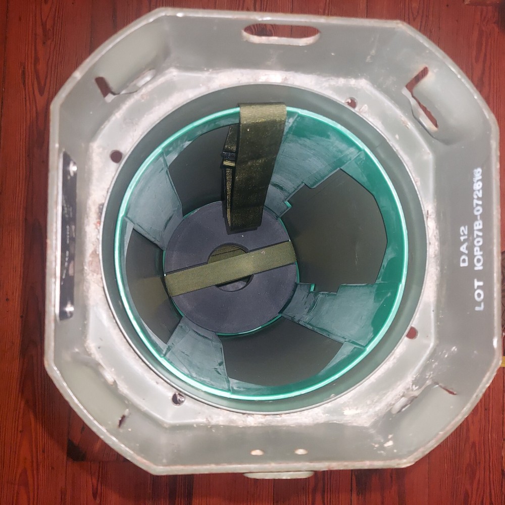 Cylindrical Ammunition Container Empty Military Surplus