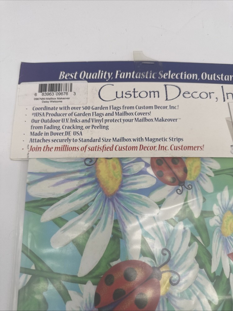 Custom Decor Standard Mailbox Cover Ladybugs NIB