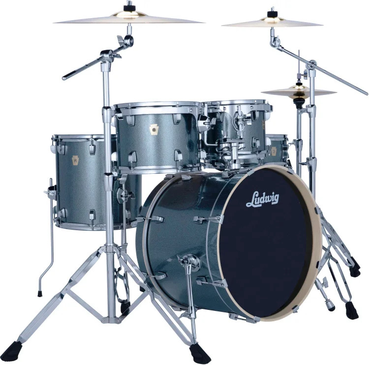 Ludwig Evolution 5-piece Complete Drum Set - Atlantic Sparkle