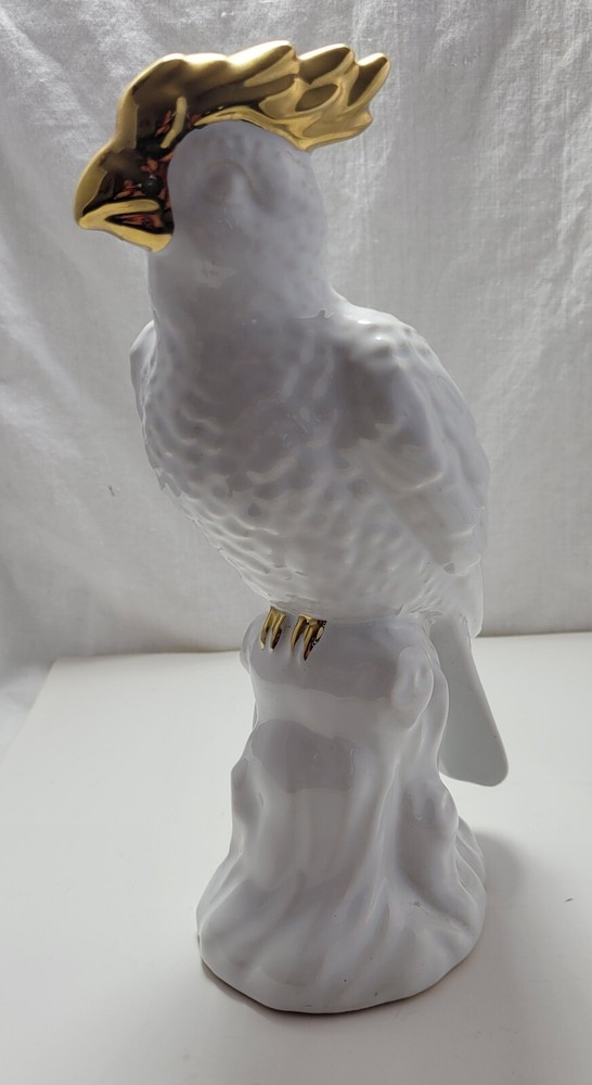 Vintage Ceramic Cockatoo Parrot Figure.