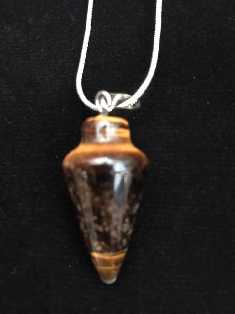 Chakra Pendulum Healing Stone Necklace.